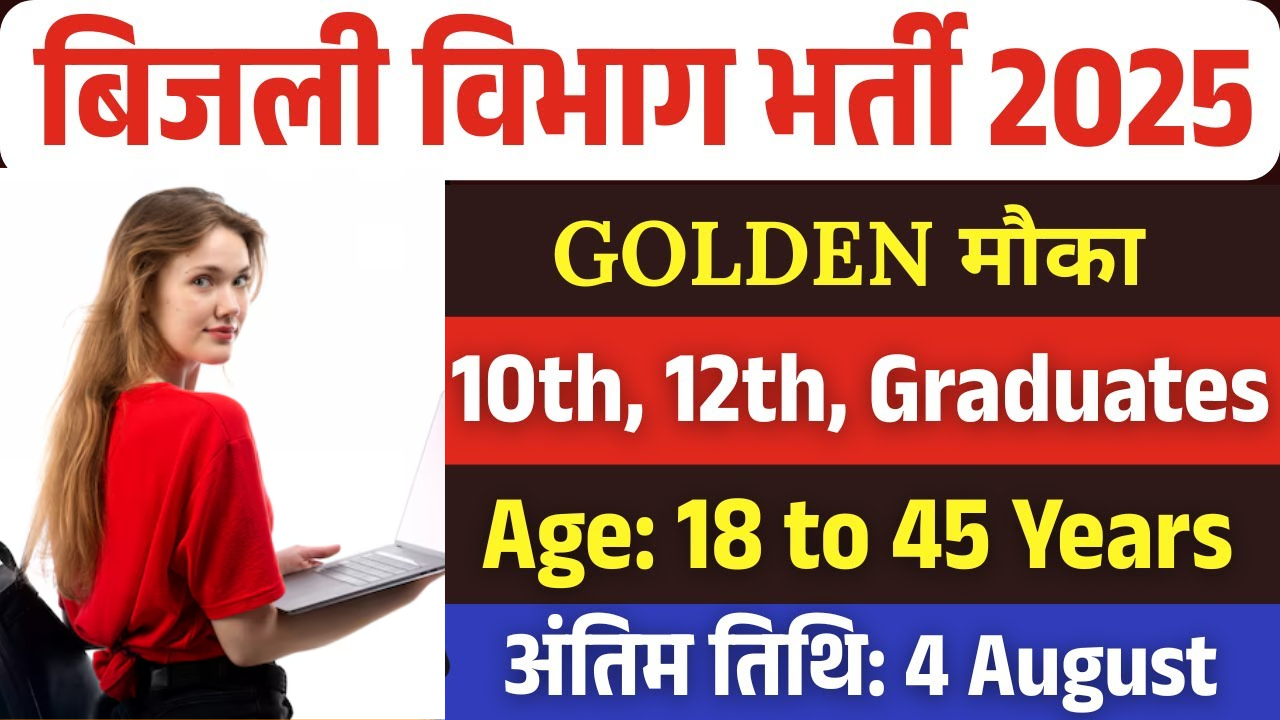 Electricity Department Recruitment 2025 for 633 Various Posts