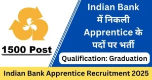 Indian Bank Apprentice Recruitment