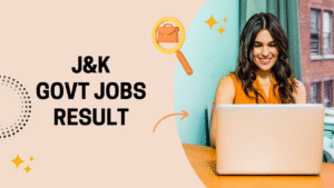 J&K Govt Jobs Result