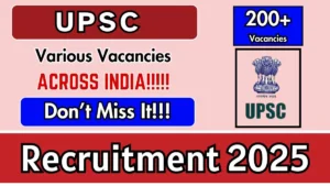 UPSC Recruitment for 241 Vacancies