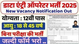Data Entry Operator Work From Home Recruitment 2025 NCS Jobs