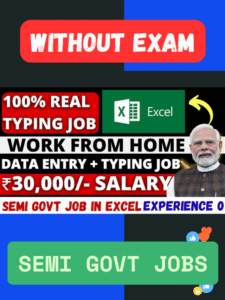 Work from Home in Excel Semi Govt Jobs for Fresher (1)