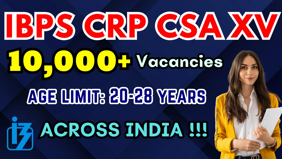 IBPS Clerk Notification 2025 for 10277 Posts