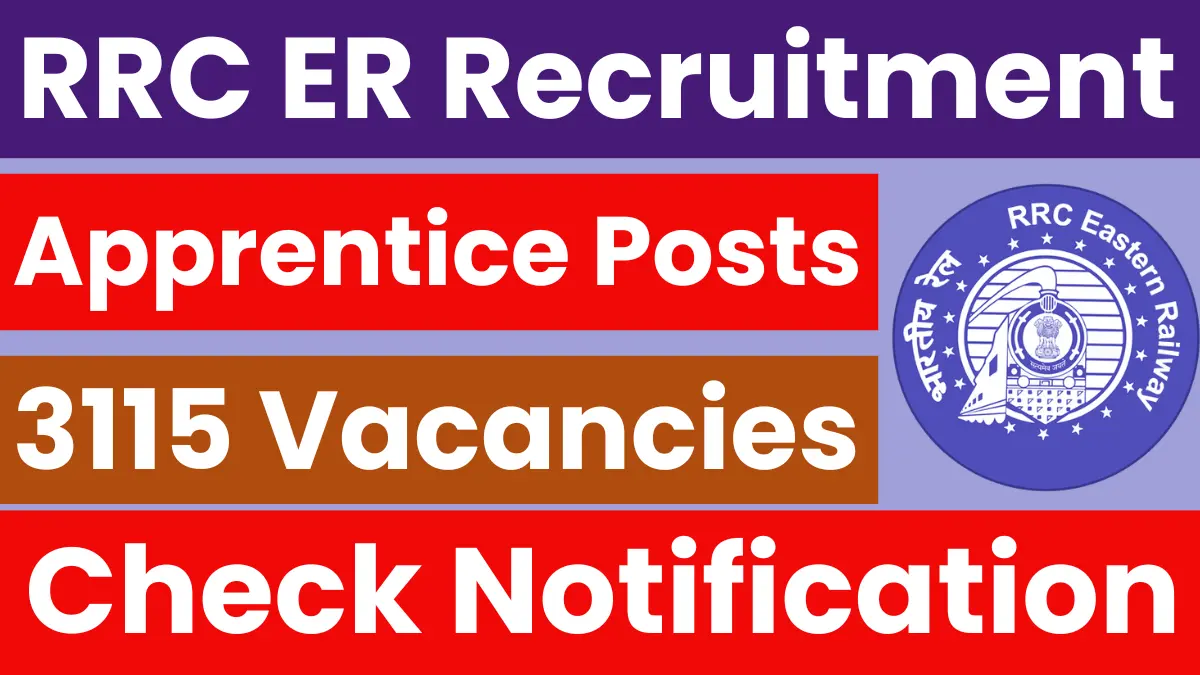 RRC Recruitment 2025 for 3115 Vacancies