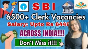 SBI Junior Associate Recruitment 2025 for 6589 Clerk