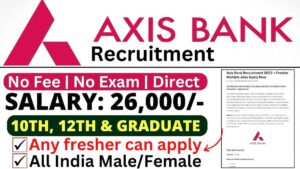 Work from Home for 12th Pass Govt Jobs in Axis Bank