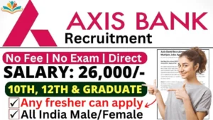 Work from Home for 12th Pass Govt Jobs in Axis Bank