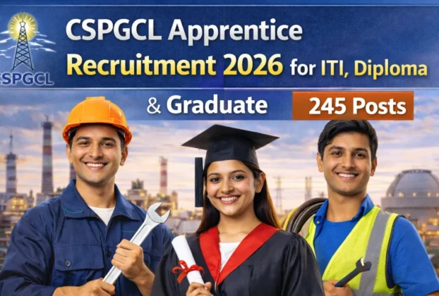CSPGCL Apprentice Recruitment 2026 for ITI, Diploma & Graduate for 245 Post create image
