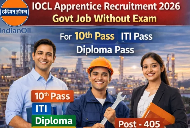 IOCL Apprentice Recruitment 2026 for 12th Pass without Exam, IOCL Apprentice Vacancy 2026 for 12th Pass
